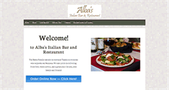 Desktop Screenshot of albasitalian.com