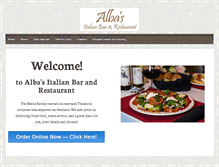 Tablet Screenshot of albasitalian.com